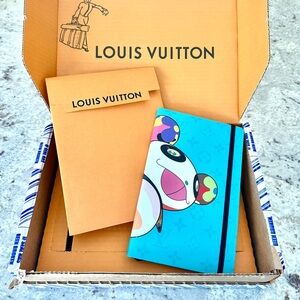 SOLD - Louis Vuitton x Takashi Murakami Jane Monogram Superflat Panda Notebook